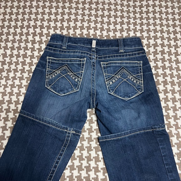 Ariat Denim - Ariat Size 27R Dark Wash Bootcut Jeans EUC Real Denim Western Cowgirl Rodeo